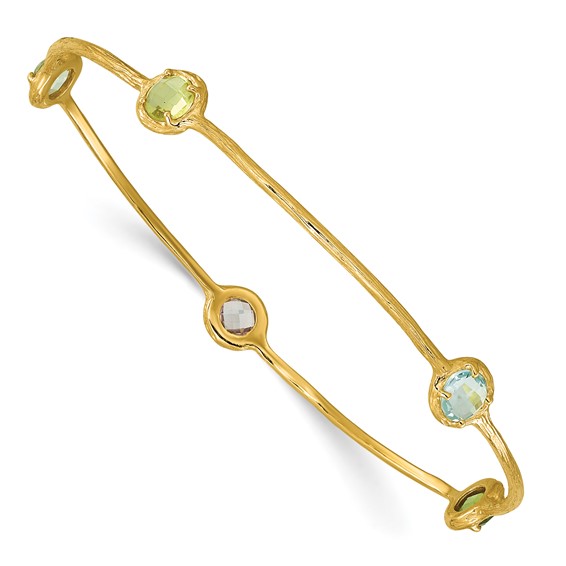 HERCO Gold Gemstone Bangles