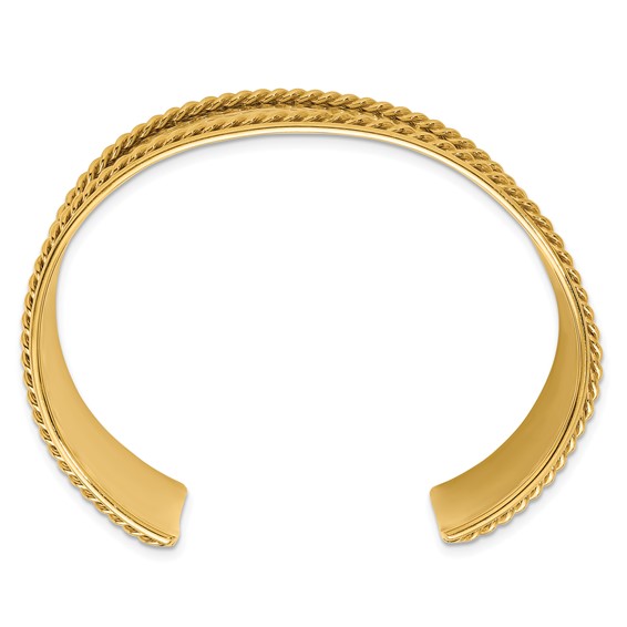HERCO Gold Hammered Cuff Bracelets