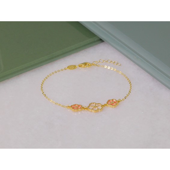 Herco 14K Polished Teal/White Mother of Pearl Reversible Bar with 1 Inch Extension Bracelet