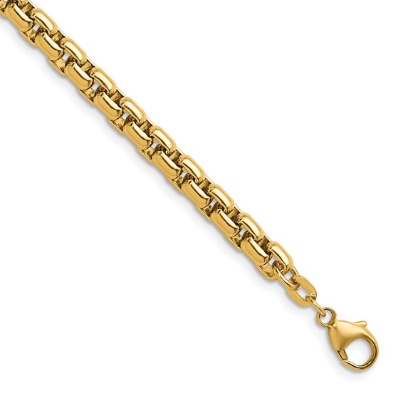 Herco 14K Polished 5.0mm Solid Round Box 20 Inch Chain