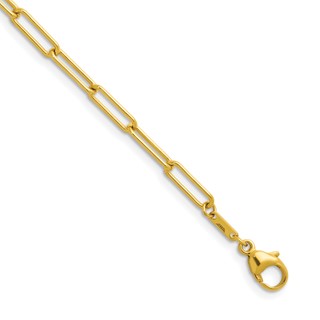 Herco 14K Polished 3.4mm Solid Paperclip Link 22 Inch Chain