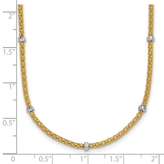HERCO Gold Beaded Popcorn Chain Necklaces