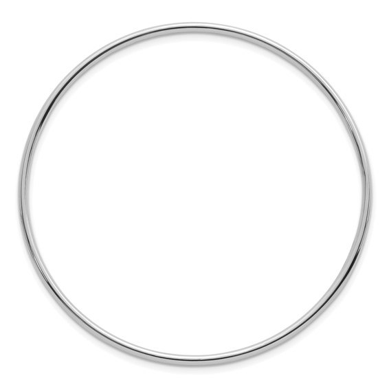Herco 14K White Gold Polished 2mm Slip-on Bangle