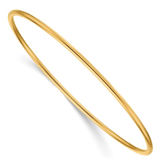 Herco 14K Polished 2mm Slip-on Bangle