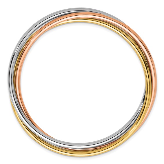HERCO Gold 2.9mm Slip On Triple Bangles
