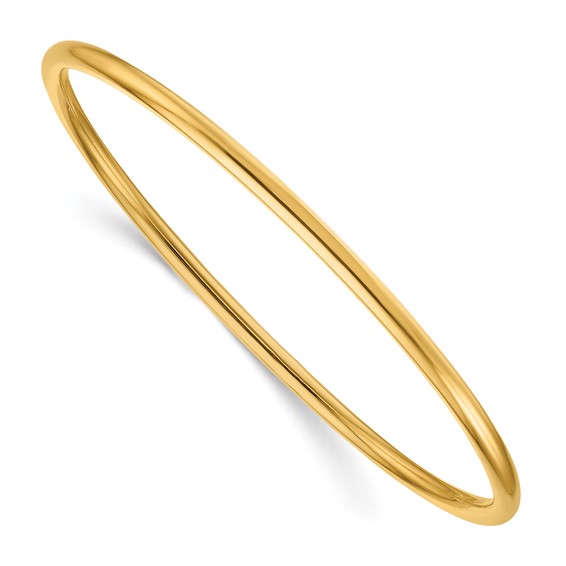 Herco 14K Polished Solid 2.9mm Slip-on Bangle