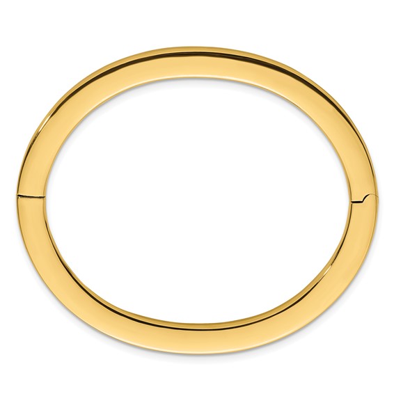 Herco 14K Polished Oval 3.2mm Hinged Bangle
