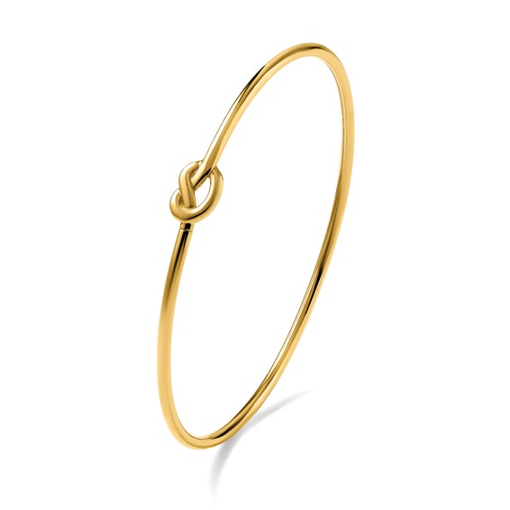 Herco 14K Polished Knot Bangle