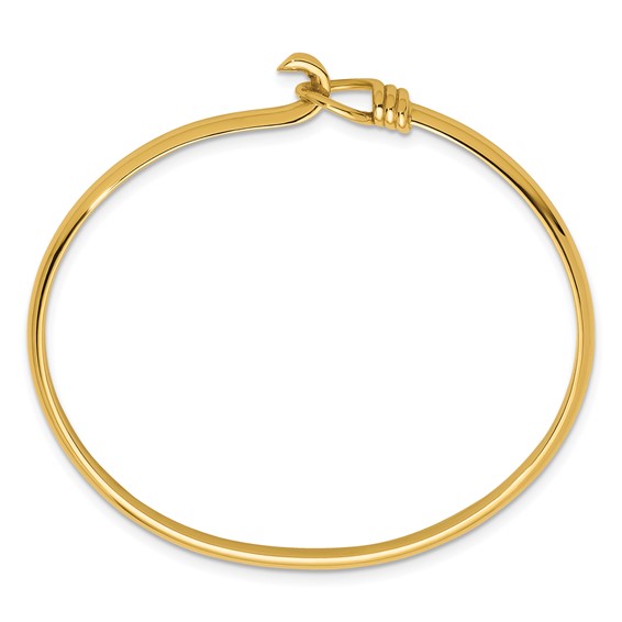 Herco 14K Polished Hook Circle Flexible Bangle