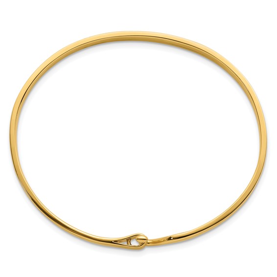Herco 14K Polished Loop and Hook Bangle