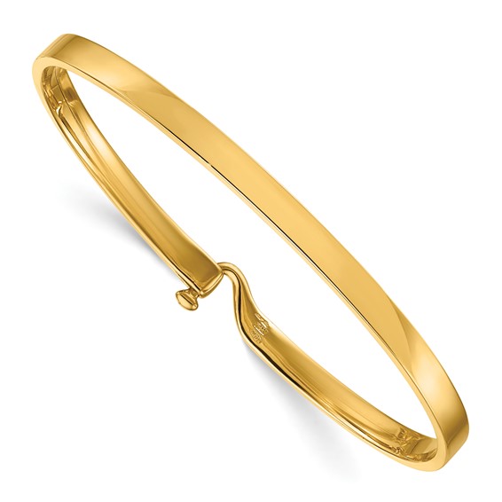 Herco 14K Polished Loop and Hook Bangle