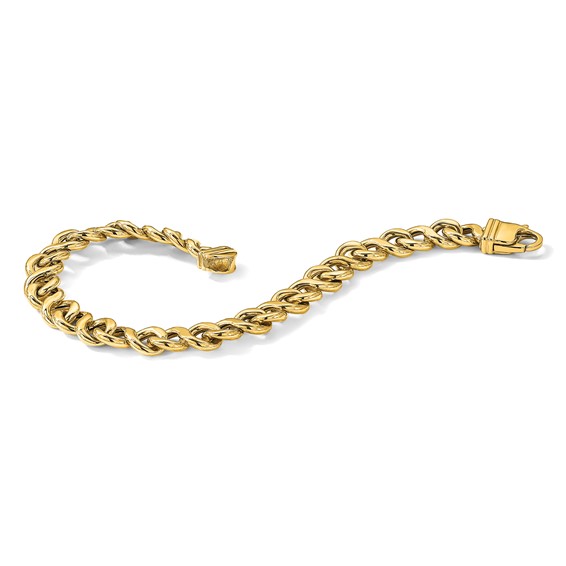 Herco 14K Polished 8.5mm Fancy Open Link 8 inch Bracelet