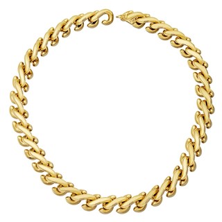 Herco 14K Gold Twist ""S"" Links 12.7mm