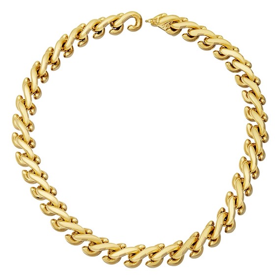 Herco 14K Gold Twist ""S"" Links 12.7mm