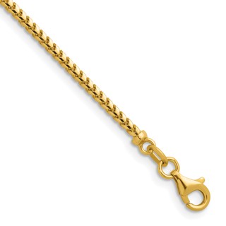 Herco 14K Polished 2.0mm Solid Franco 22 Inch Chain