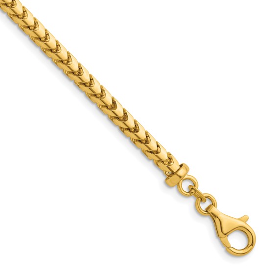 Herco 14K Polished 3.7mm Solid Franco 22 Inch Chain
