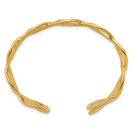 Herco 14K Polished Fancy Cuff Bangle
