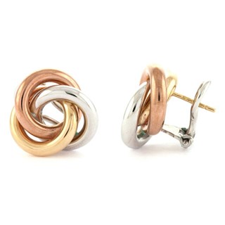 Herco 14K Tri-Color Gold Tri-circle 18MM