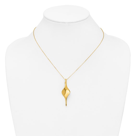 Herco 14K Gold Twist Shape Charm 58MM