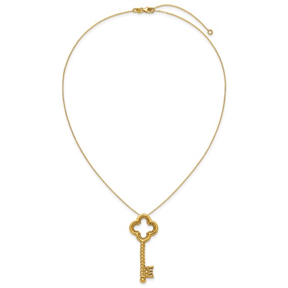 Herco 14K Gold Necklace Key 50MM