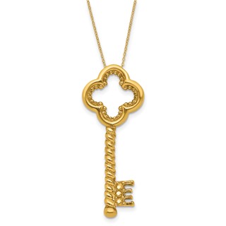Herco 14K Gold Necklace Key 50MM