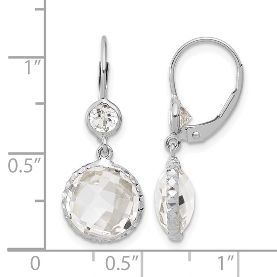 Herco Gold Polished Gemstone Dangle Earrings