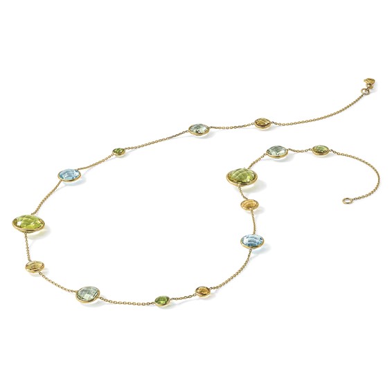 HERCO Gold Multi Colored Gemstone Necklaces