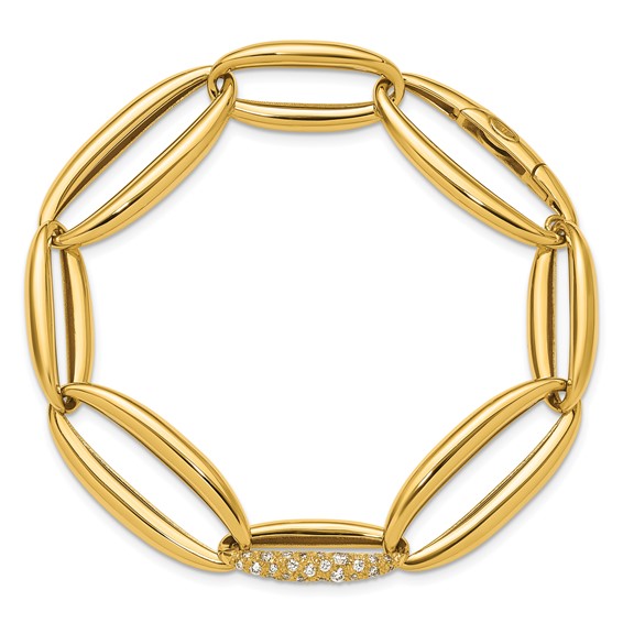 HERCO Gold Shiny Mixed Oval Link Bracelets