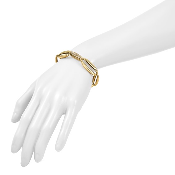 HERCO Gold Shiny Mixed Oval Link Bracelets