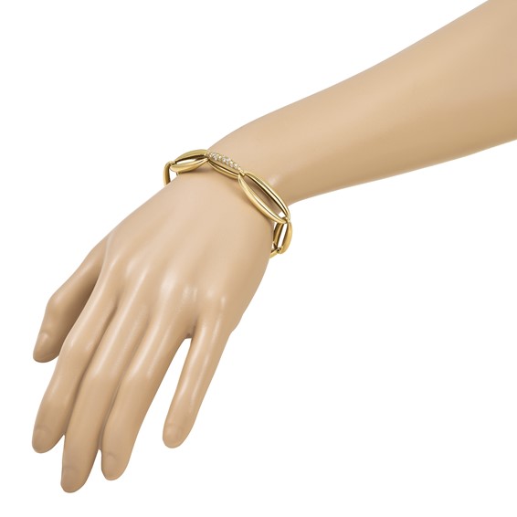 HERCO Gold Shiny Mixed Oval Link Bracelets