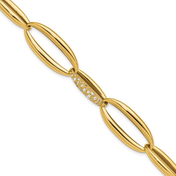HERCO Gold Shiny Mixed Oval Link Bracelets