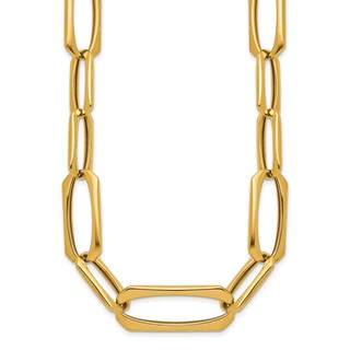 HERCO Gold Shiny Mixed Link Necklaces