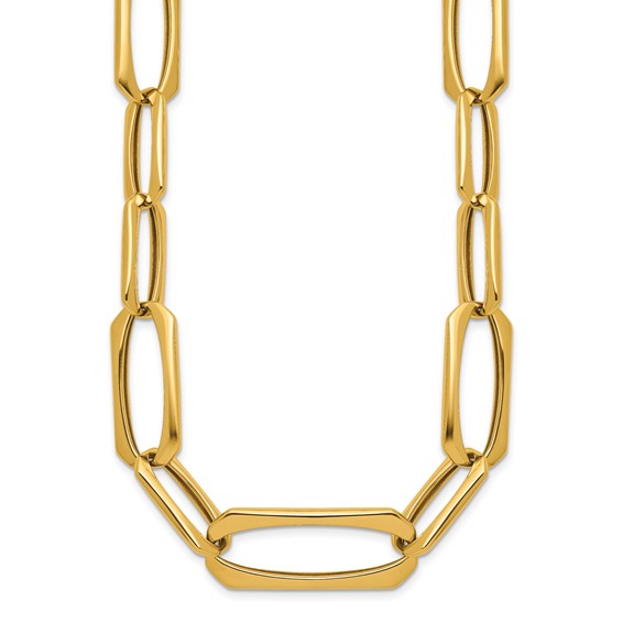 HERCO Gold Shiny Mixed Link Necklaces