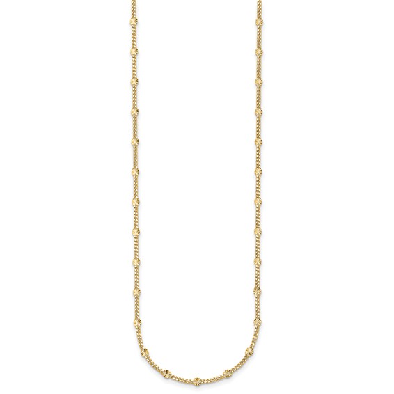 Herco Gold Diamond-Cut Fancy Link Chain