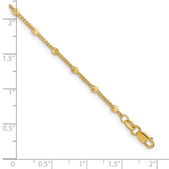 Herco Gold Diamond-Cut Fancy Link Chain