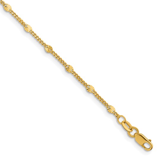Herco Gold Diamond-Cut Fancy Link Chain