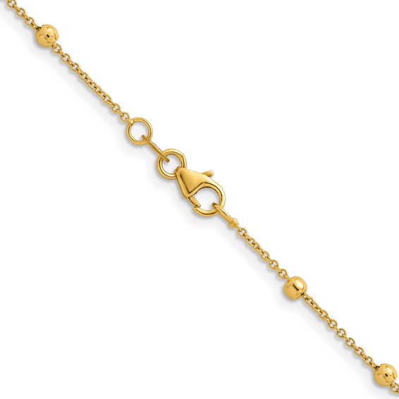 Herco Gold Beaded Cable Chain