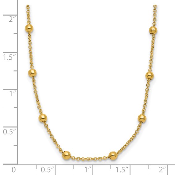 Herco Gold Beaded Cable Chain