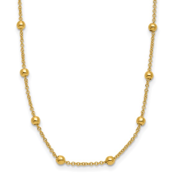 Herco Gold Beaded Cable Chain