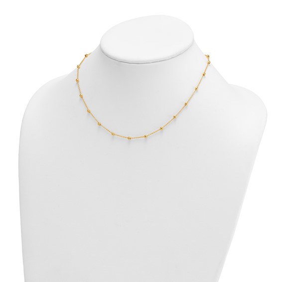 Herco Gold Beaded Cable Chain