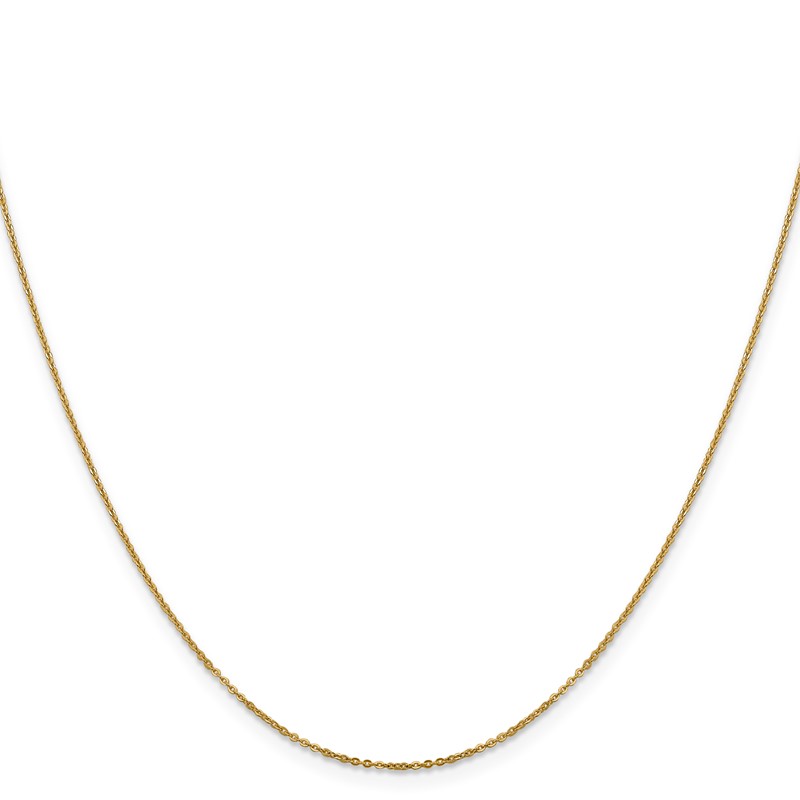 14K 1.1mm Flat Cable Chain