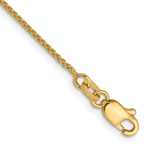 Leslie's 14K 1.0mm Spiga Chain Anklet