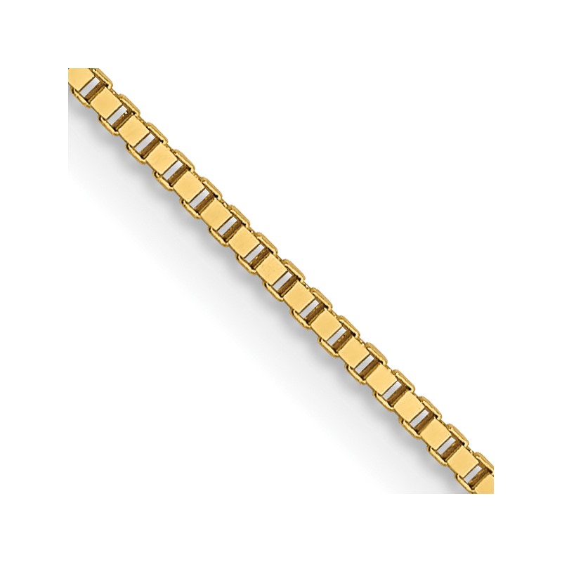 14K .7mm Box with Lobster Clasp Chain