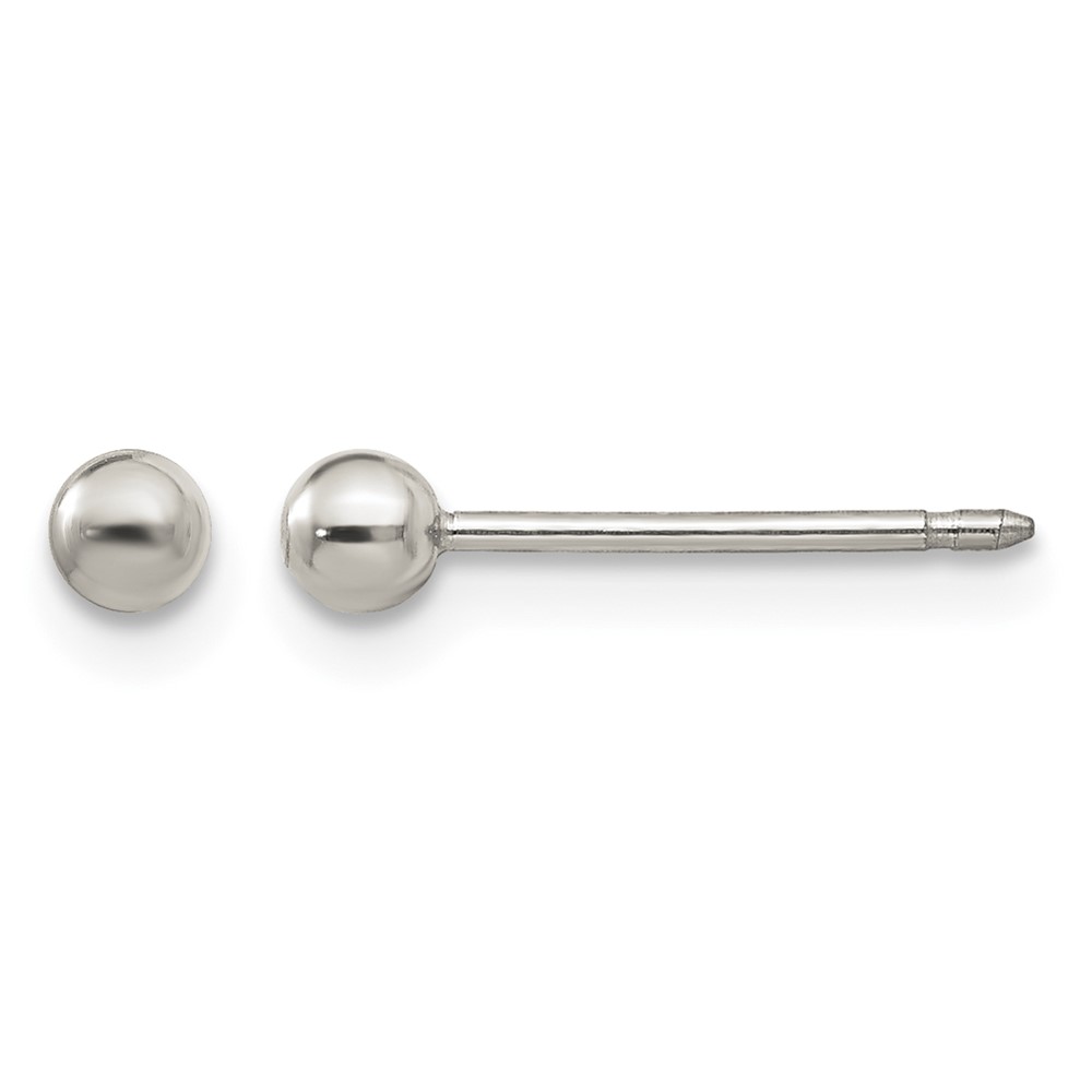 Inverness Titanium 3mm Ball Post Piercing Earrings