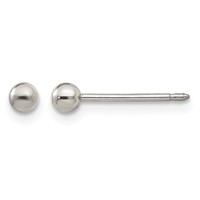 Inverness Titanium 3mm Ball Post Piercing Earrings view 1