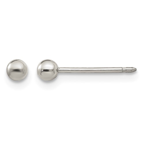 Inverness Titanium 3mm Ball Post Piercing Earrings