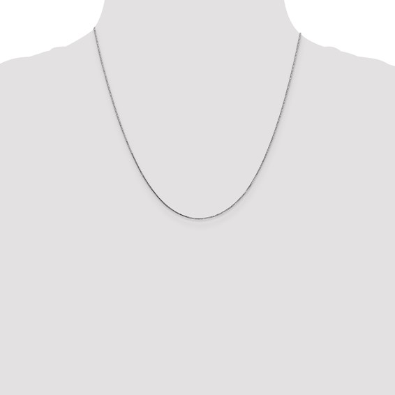 Leslie's 14K White Gold .8mm Box with Lobster Clasp Chain