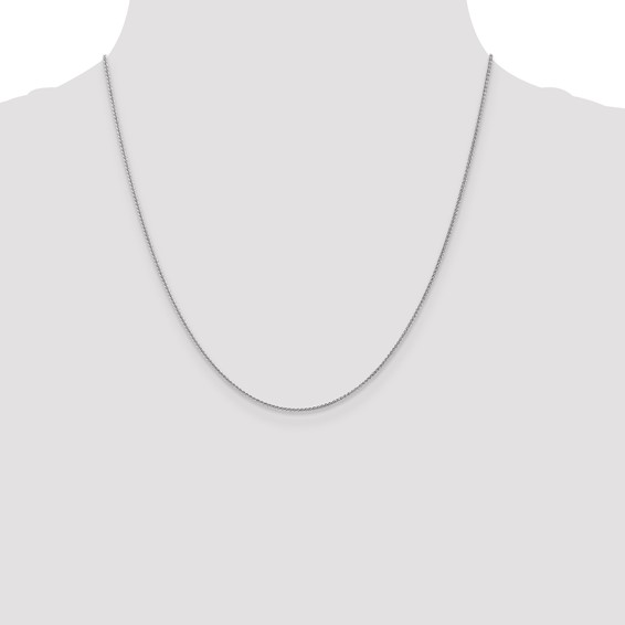 Leslie's 14K White Gold 1.0mm Spiga Chain