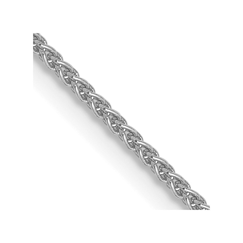 14K White Gold 1.0mm Spiga Chain