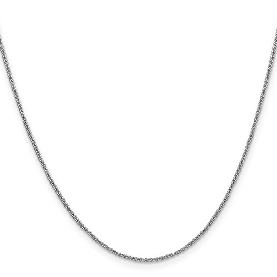 Leslie's 14K White Gold 1.6mm Round Cable Chain
